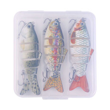 3-Pack 18g Fishing Lure Set - Realistic 10cm Wobblers for Bass/Trout | Eco-Friendly Plastic Tackle