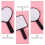 3 Pcs Unbreakable Cosmetic Mirror with Handle Lightweight Mirrors Travel 2