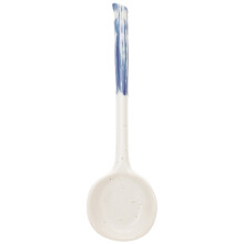 Pretyzoom 1Pc Ceramic Dessert Spoon Assorted Colors Ergonomic Retro Style for Kitchen