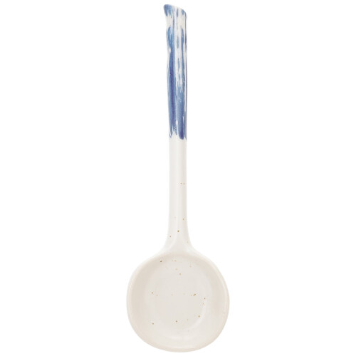 Pretyzoom 1Pc Ceramic Dessert Spoon Assorted Colors Ergonomic Retro Style for Kitchen