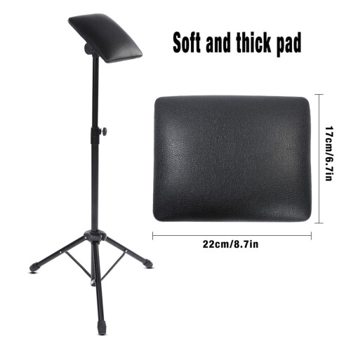 Tattoo Armrest Adjustable Height with 180 Rotation Foldable Tripod and Soft Foam Padding 2