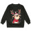 Kids Christmas pullover reindeer print round neck long 4