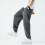 Women's Capri Pants Gray Stretch Elastic Waist Mid-Calf 6