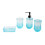 Bathroom Accessory Set 4 Piece Ventilated Shelf Hygienic-Tolan 1