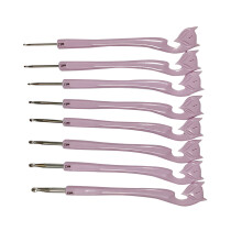 8Pcs Ergonomic Handle Crochet Hook Plastic Handle Crochet Hook