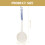 Pretyzoom 1Pc Ceramic Dessert Spoon Assorted Colors Ergonomic Retro Style for Kitchen 6