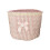 Decorative Cotton Polyester Cylindrical Storage-Pink stripes 1
