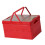 Multipurpose Plastic Foldable Organizers Box With Clear-Red 1
