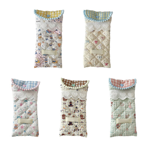 Eyeglass Organizer Pouch Soft Quilted Cotton Case For-N4 1
