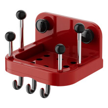 Rusts Resistant Stainless Steel Wall Shelf for Kitchen-Dark red