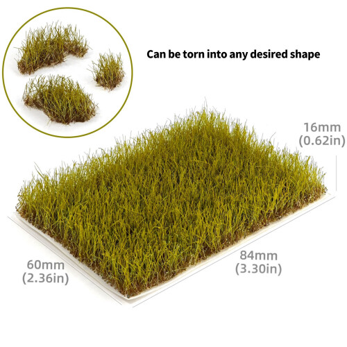 Pack of 2 DIY Model Scenery Materials Tearable Nylon Grass-A 2