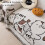 Multipurpose Chenilles Fabric Couch Protectors-Coffee color D 5