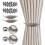 2Pcs Metal Decorative Leaf Curtain Tiebacks-Lotus leaves 5