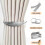 2Pcs Metal Decorative Leaf Curtain Tiebacks-Lotus leaves 6