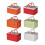 Multipurpose Plastic Foldable Organizers Box With Clear-Red 2
