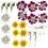 18Pcs Long Time Pressed Flower Set Natural Homes Decors-E 1