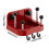 Rusts Resistant Stainless Steel Wall Shelf for Kitchen-Dark red 3