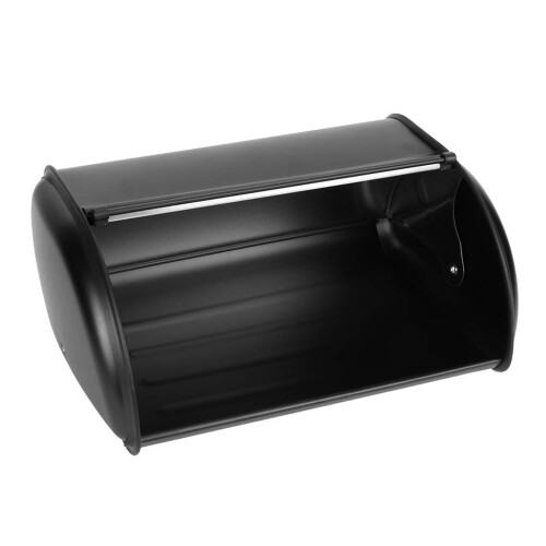 Modern Roll Top Bread Bin Metal Kitchen Storage Organiser For