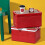 Durable Plastic Foldable Storage Bin PP-Orange and white 7