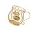 Iron Coffee Capsules Storage Basket Multifunctional Cafe-Gold 1