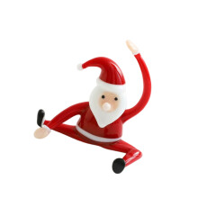 Glass Yogas Santa Clauses Figurines Santa Clauses Ornament-3