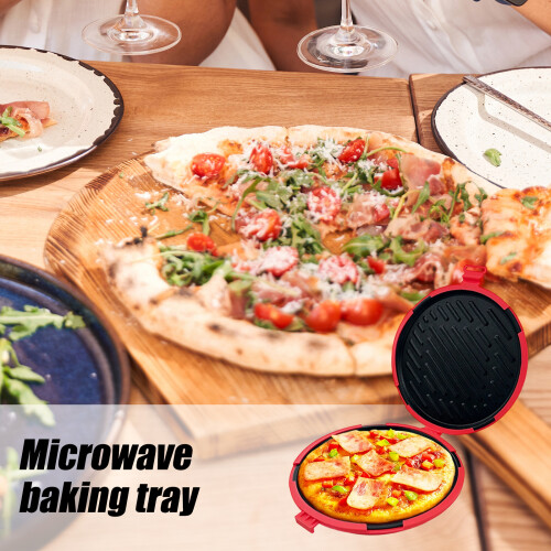 Microwave Cookware Heat Resistant Silicone Baking Pan-Red 2
