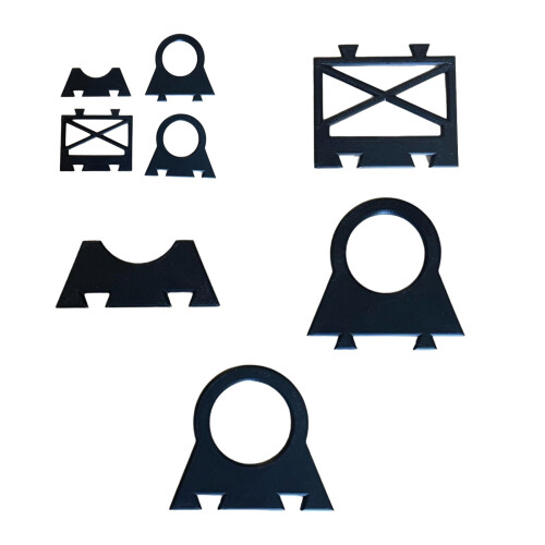 1Set Wall Spacer Adjustable  Furniture Wall Protector-style D 1