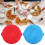 Microwave Cookware Heat Resistant Silicone Baking Pan-Red 7