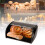 Modern Roll Top Bread Bin Metal Kitchen Storage Organiser For 5