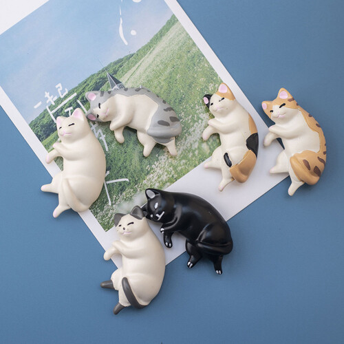 Refrigerator Magnets Whiteboard Decorative Magnets Cartoon Cats 1