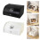 Retro Bread Keepers Metal Roll Top Designs Moisture Proof-White 3