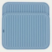 Dessous de plat en silicone pour casseroles et poêles chaudes, tapis d'égouttage en silicone résistant à la chaleur et antidérapant, protection