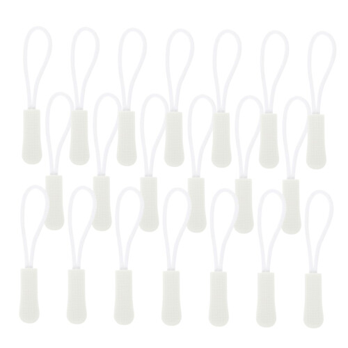 50 Pack Zipper Pull Replacement Tabs for Bags Jackets Luggage Coats Tool Quick