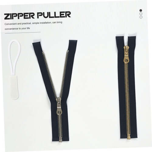 50 Pack Zipper Pull Replacement Tabs for Bags Jackets Luggage Coats Tool Quick 2
