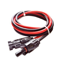 Solar Extension Cable 2m 14AWG PV Wire with Male Female Waterproof Connectors UV Resistant
