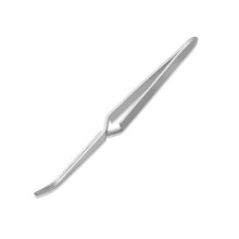 Professional Stainless Steel Nail Art Tweezers with Cross Clip for Precision Manicure Shaping