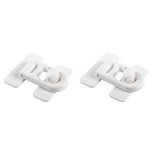 2Pcs Child Safety Oven Locks, High TemperatureResistant ABS Material, Easy No-Tool Installation