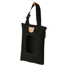 Flip-Top Tissue Box Cartoon Animal Wet Wipes Box Car Hanging Bag Tissue Rack Storage Hanging Box A