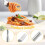 Retractable Fork and Spoon Set Barbecue, Dinner, Dessert Tableware Adjustable and Lengthened Anti-Scalding Tableware 4