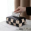 Schackbräda Vävd Bil Tissue Box High Value Light Luxury Vardagsrum Tissue Box Matbord Sovrumsförvaring 5