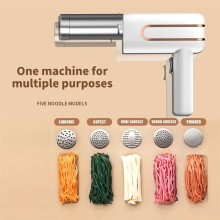 Electric Cordless Noodle Maker,Portable Noodle Maker for Home and Outdoor Kitchen,Ideal for Breakfast and Quick Meals