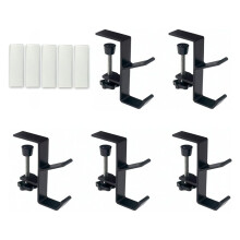 Adjustable Mantel Garland Hangers for Fireplace Decor Stocking Hooks for Tables Dual Purpose Hooks for Door Frame