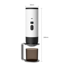 Portable Espresso Coffee Maker - Electric Self-Heating 2-in-1 Machine for Travel, Car & Hiking - Fast Brew Anywhere