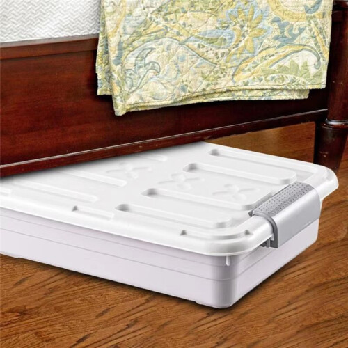 Under Bed Storage Organizer with Waterproof Casters, Large Capacity Space-Saving Solution for Home Organization 2
