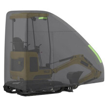 Baggerabdeckung, Baggerabdeckung für E20, Minibaggerabdeckung, Passend für E32, E20, E10, Wasserdichte Baggerschutzabdeckung