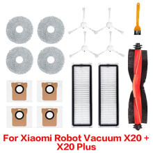 Suitable for Robot Vacuum Cleaner X20+/X20 Replacement Parts Main Side Brush HEPA Filter Mop Dust Bag