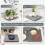 Drying Mats Kitchen Counter Absorbent Quick-Drying Trays Bathroom Sink Storage Racks 6