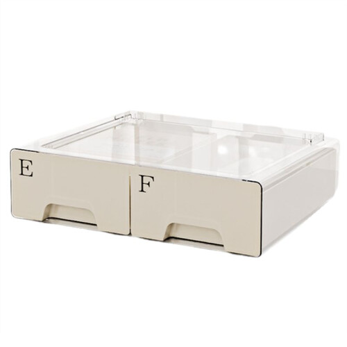 Multifunctional Desktop Cosmetic Storage Box High-End Feel Dust-Proof Drawer Transparent Storage Box Large Capacity A