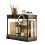 Kitchen Sink Shelf, 2 Tier Multi-Purpose Storage Shelf with Hook for Kitchen,Multi-Purpose Shelf with Rolling Case 1