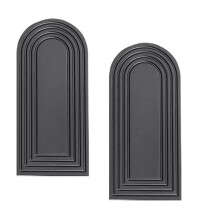 2 Pack Wooden Wall Vase Set Modern Farmhouse & Boho Wall Decor for Entryway, Hallway, Bathroom, Living Room, Room